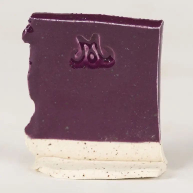 Eggplant Speckled White
