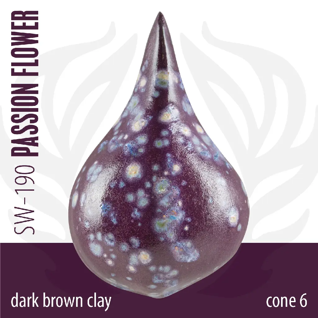 Passion Flower Dark Brown Clay
