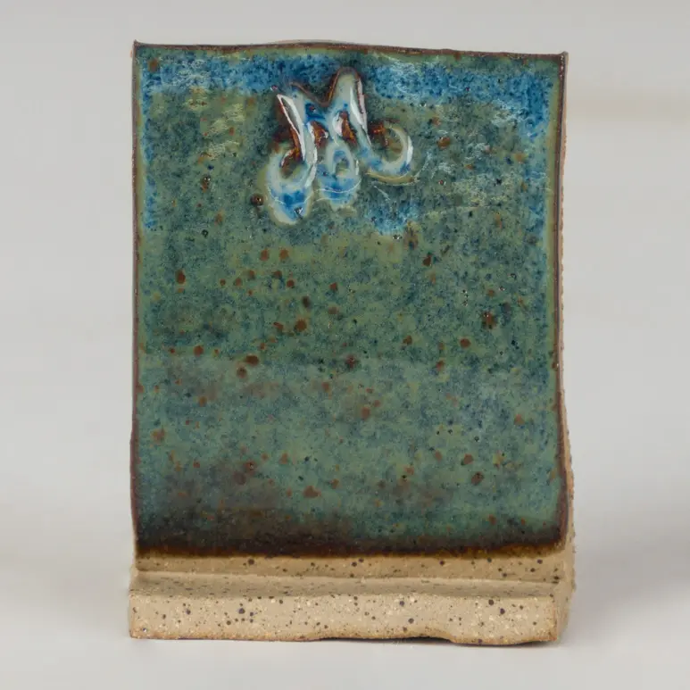 Stoned Denim on Speckled Brown Clay, Cone 6