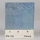 Frost Blue, 1, 2 , 3 Coats, Cone 6