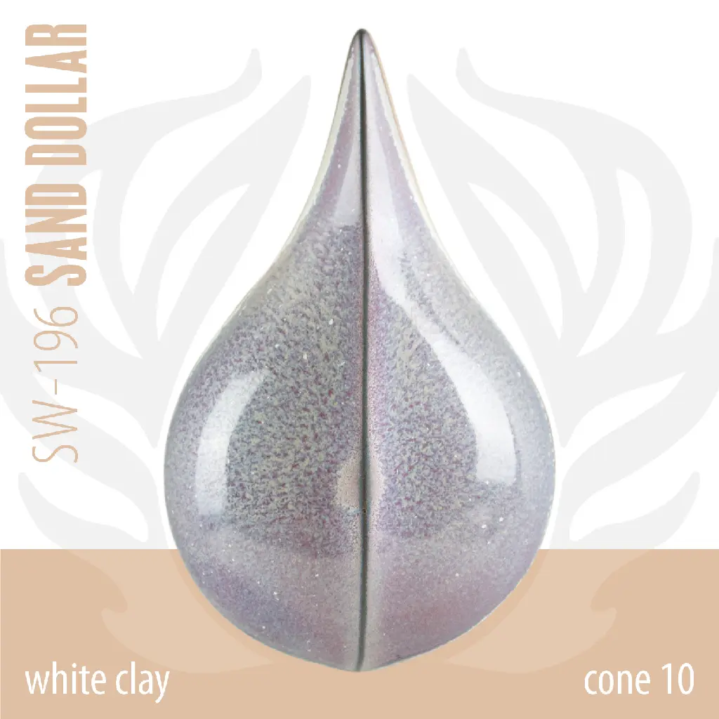 Sand Dollar White Clay, Cone 10